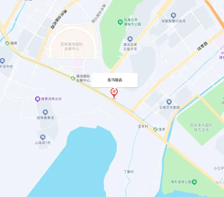 龙马饭店周边地图示意